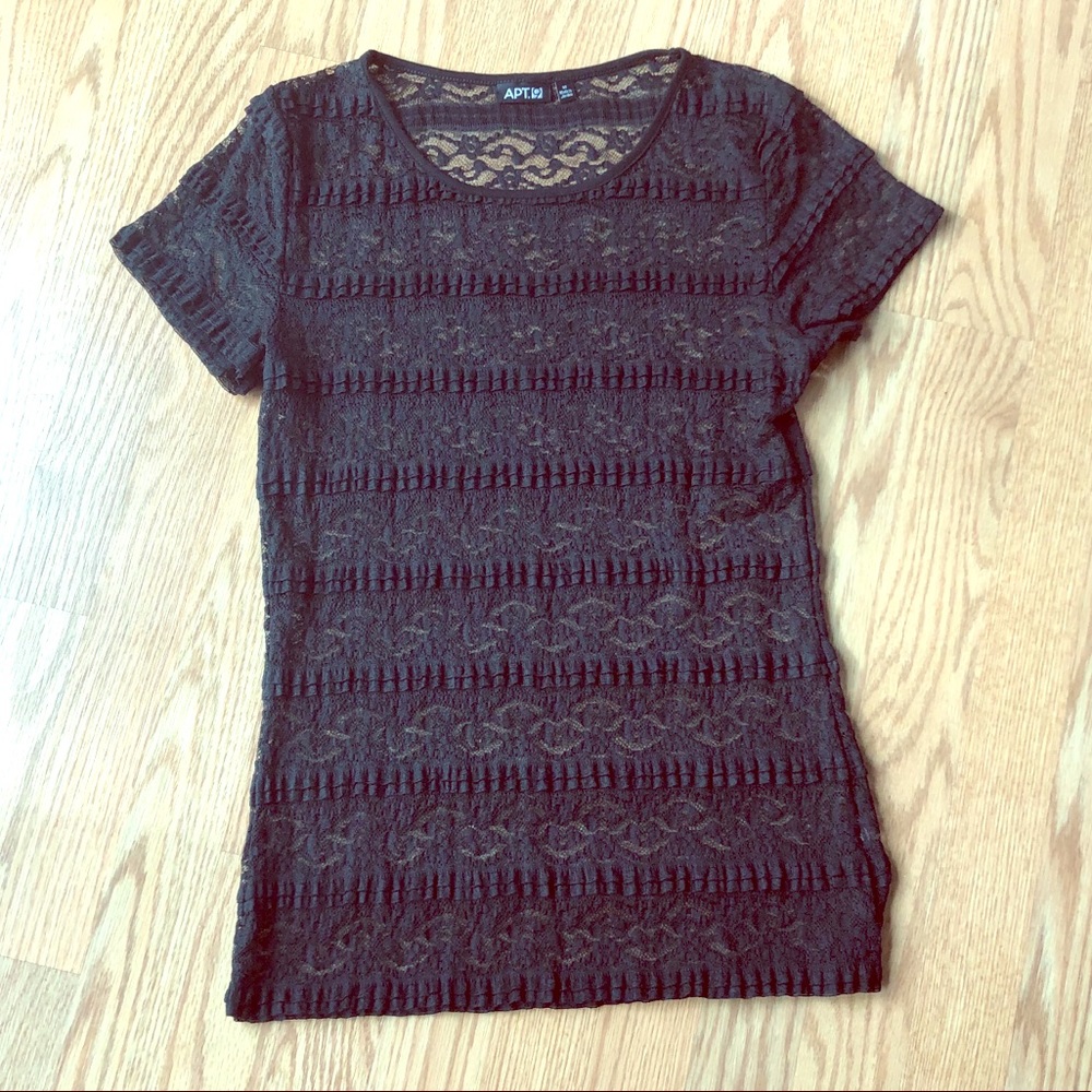 APT 9 🔥Sheer Lace Top 🔥 - Picture 2 of 4